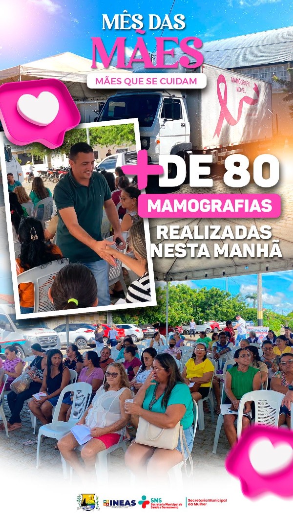 +DE 80 MAMOGRAFIAS REALIZADAS EM NOSSO MUNICÍPIO!